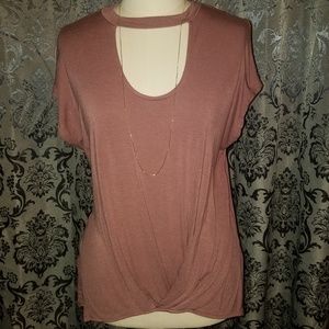Boutique Top w/ Choker Neckline